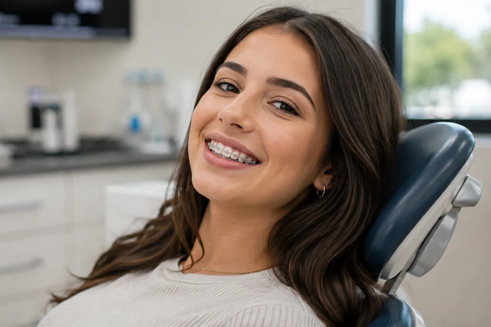 Smiling Patient Modern Dental Clinic orthodontics 